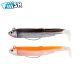 DOUBLE COMBO FIIISH BLACK MINNOW 70MM SEARCH 4,5GR SEXY BROWN + ORANGE FLUO