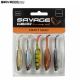 KIT LEURRES SOUPLES SAVAGE GEAR CRAFT SHAD 7,2CM CLEAR WATER