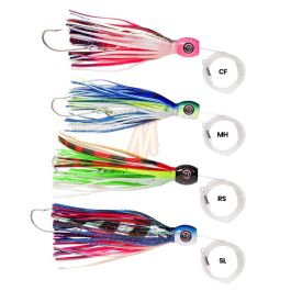 Leurre De Pêche à La Traîne Pour Thon & Calamar - 22.5 Cm, Hameçons Acier Carbone, Effet UV - Eau Salée